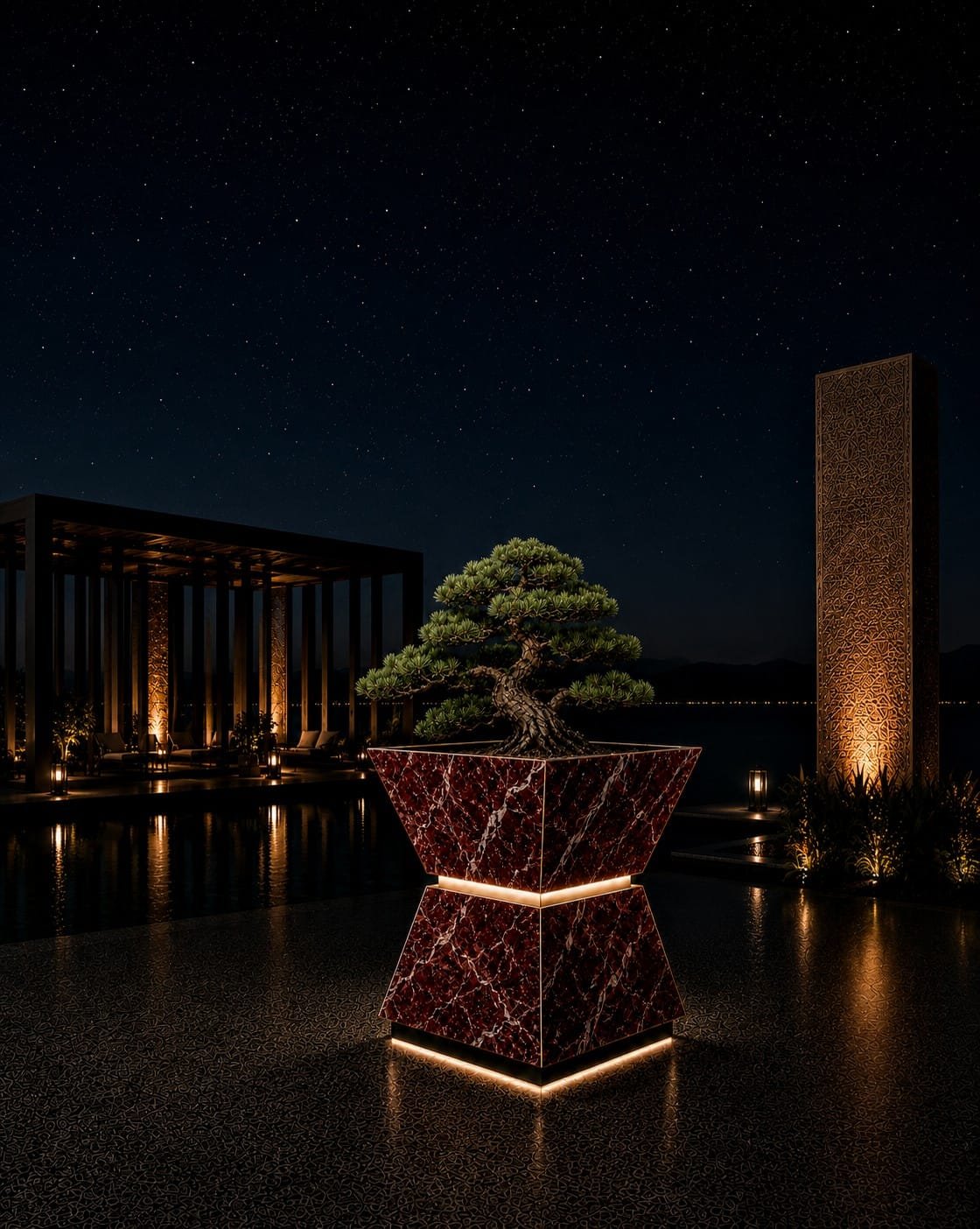 BLOODMOON luxury ceramic vase